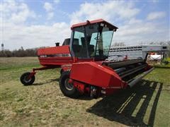 1997 Case IH 8840 Self Propelled Windrower W/18' Double Sickle Drive Header 