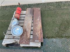 Antique Running Boards & Lights 