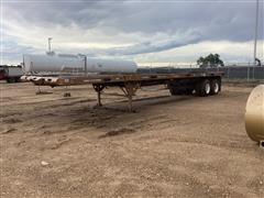 1981 Aztec T/A Flatbed Float Trailer W/Rolling Tailboard 