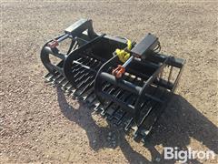 Mid-State E Series Skeleton Grapple Skid Steer Attachment 