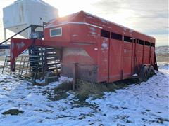 1983 Phillips T/A Livestock Trailer 