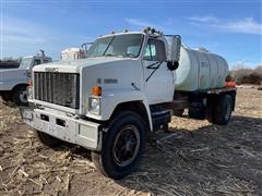 1984 GMC Brigadier 9500 S/A Truck W/1400 Gallon Tank 