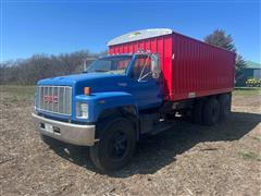 1992 GMC TopKick C70 T/A Grain Truck 