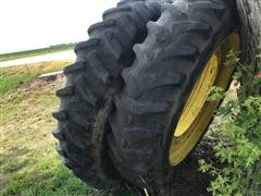 John Deere 14.9R46 Rear Tractor Tires & Duals 