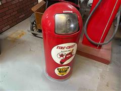 Texaco Trash Can 