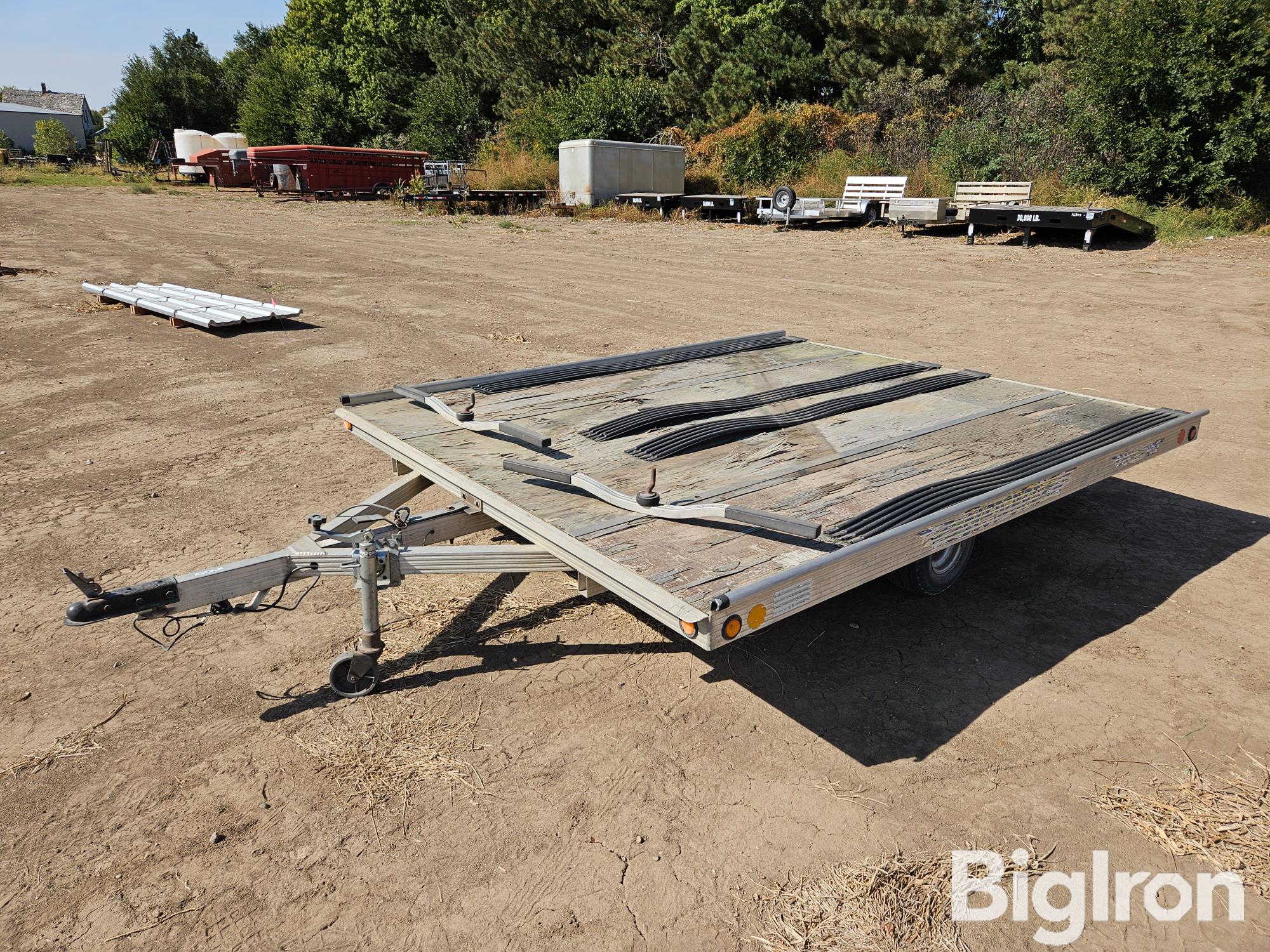 10' S/A Aluminum Snowmobile Trailer 