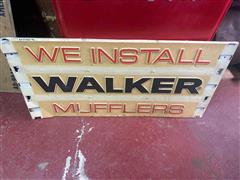 Walker Mufflers Advertising Sign 