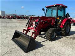 2021 Mahindra 2660 PST CAB Compact Utility Tractor W/Loader 