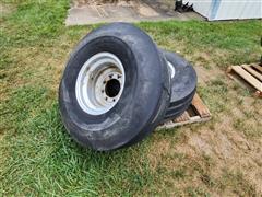 Goodyear 14L-16.1 Tires & 8 Bolt Rims 