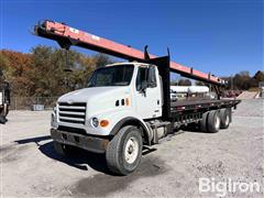 2004 Sterling LT7500 T/A Flatbed Truck W/ Cleasby Shingle Conveyor 