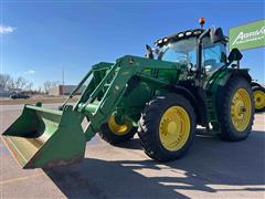 2014 John Deere 6170R MFWD Tractor W/H360 Loader 