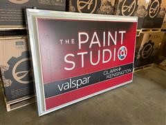 Valspar Paint Lighted Sign 