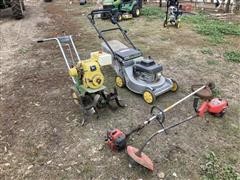 John Deere Multiple Models Mower, Roto-Tiller, Weed Trimmers 