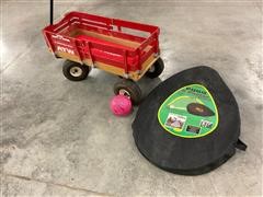 Radio Flyer All-Terrain Cargo Wagon & Portable Soccer Goals 