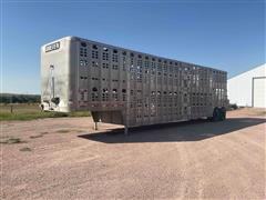 1992 Wilson PSDCL-302 T/A Livestock Trailer 