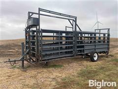 2014 Linn Post & Pipe Wrangler Large Portable Corral System 