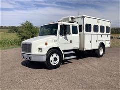2002 Freightliner FL60 S/A Extended Cab Crew Transport Utility Truck 