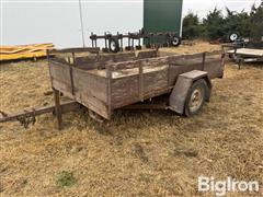 Shop Built S/A Utility Trailer W/sides 