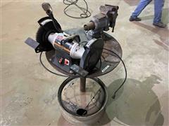 Craftsman 8” Grinder W/stand And Vice 