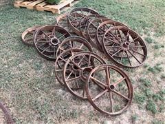 Assorted Steel Wagon Wheels 