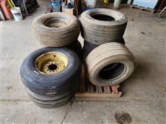 (9) Assorted Implement Tires And Wheels 