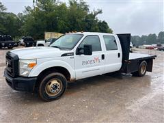 2011 Ford F350 2WD Crew Cab Flatbed Pickup 