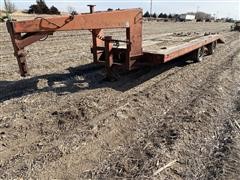 1975 DitchWitch GT-22 Gooseneck Tri/A Flatbed Trailer 