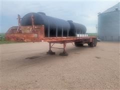 1966 Fontaine T/A Flatbed Trailer W/Tanks 