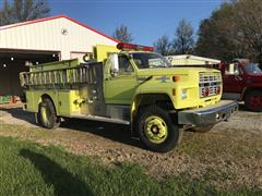1986 Ford F800 S/A Fire Pumper Truck 