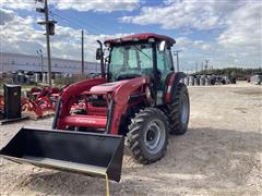 2017 Mahindra 6075 MFWD Compact Utility Tractor W/Loader 