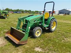 2000 John Deere 4300 MFWD Compact Utility Tractor W/430 Loader 