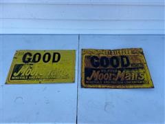 MoorMans Mfg. Co. Tin Signs 