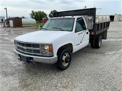 1998 Chevrolet 3500 2WD Flatbed Dump Truck 