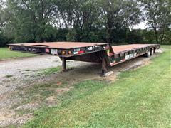 1993 Trail-Eze 5546-1220WS T/A Fixed Neck Lowboy W/Hyd Tail Section 