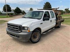 2004 Ford F350 Super Duty 2WD Crew Cab Flatbed Pickup 