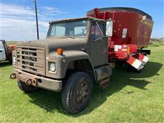 1988 International 1854 4x4 Feed Mixer Truck W/Schuler MS725 