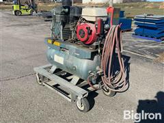 1986 Buckeye Boiler K520350-30H Horizontal Portable Air Compressor 