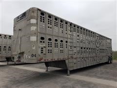 1999 Wilson PSDCL-302 50' T/A Aluminum Livestock Trailer 