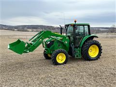 2017 John Deere 6120M MFWD Tractor W/Loader 