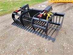 2022 Mid-State Rock/Brush Grapple Skid Steer Attachment 