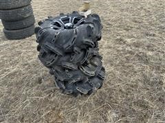 Gorilla Silverback 30x9.00R14 ATV Tires On Rims 