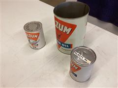Oilzum Oil Cans 