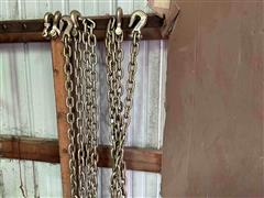 Forged 1/2" Log Chains W/Extra Hooks 