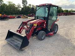 2018 Mahindra EMax 25 MFWD Compact Utility Tractor W/Loader & Mower 