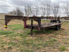 Homemade Gooseneck T/A Flatbed Trailer 