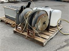 Hannay Retractable Hose Reels, 50 Gallon Poly Tank & Parts Organizer 