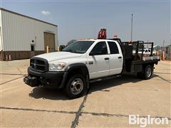 2009 Dodge 5500 4WD Crew Cab Flatbed Pickup 