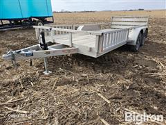 2023 H&H 16' T/A Aluminum Flatbed Trailer 