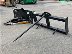 Skid Steer Tree/Post Puller & Hay Spear 