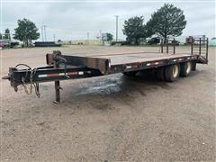 1998 Towmaster T-40 T/A Flatbed Trailer 